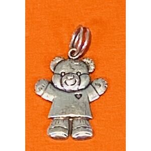 James Avery Retired Silver Rare Girl Scout Cookies Teddy Bear 89 Charm